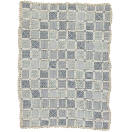 Bebe Organic - Mai Patchwork Blanket (Blue)
