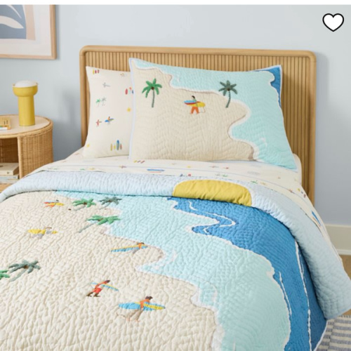 Twin Kids Surf Shack Quilt | West Elm