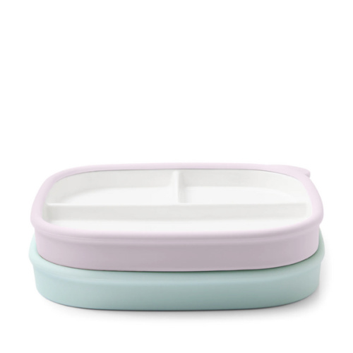 Clean Start Toddler Divided Plate | Premium Ceramic | Non Toxic – Ello