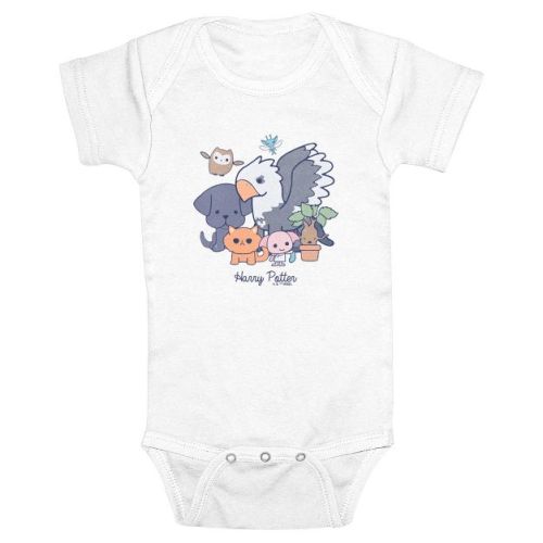 Infant's Harry Potter Cute Critters Bodysuit - White - 6 Months