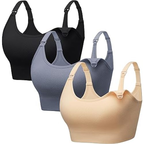 Angelhood Wireless Nursing Bras for Breastfeeding,Maternity Sport Bralettes