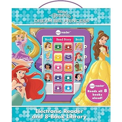 Disney Princess Ariel, Rapunzel, Belle, and More!- Dream Big Princess Me Reader and 8-Book Library - PI Kids