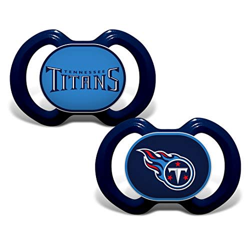 Baby Fanatic Pacifier 2-Pack - NFL Tennessee Titans - Officially Licensed League Gear