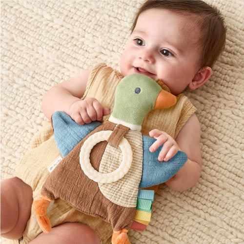 Itzy Ritzy Mallard Duck Bitzy Crinkle™ Sensory Toy