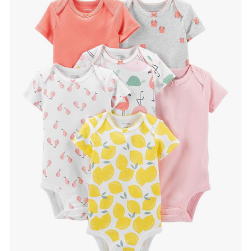 Simple Joys by Carter's Baby-Girls 6-Pack Short-Sleeve Bodysuit