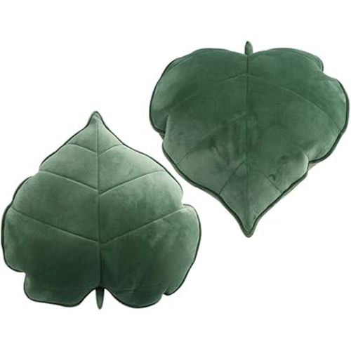 Cyprinus Carpio 3D Leaf Shape Household Pillow Cushion Sofa Lumbar Pillow Household Throw Pillow Decoration Pack of 2