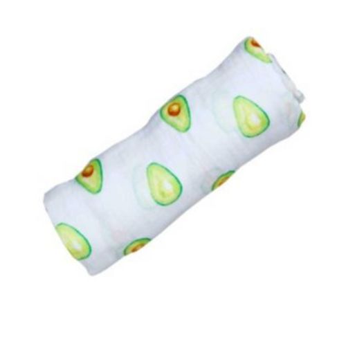 Baby GOTS Certified Organic Cotton Muslin Swaddle, Avocado