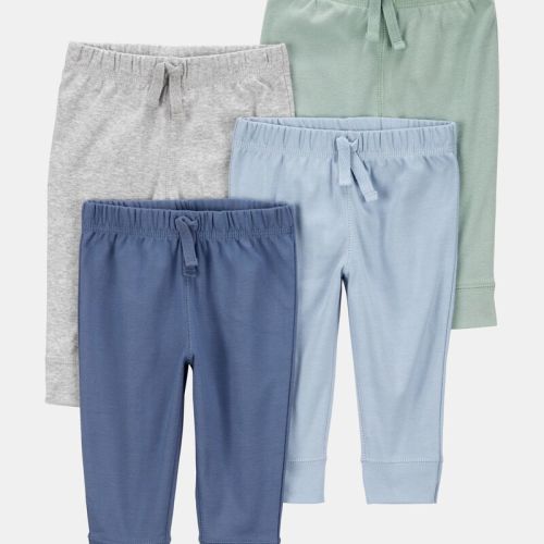 Baby Boy 4-Pack Pull-On Pants - Grey/Blue | Carter’s Oshkosh Canada