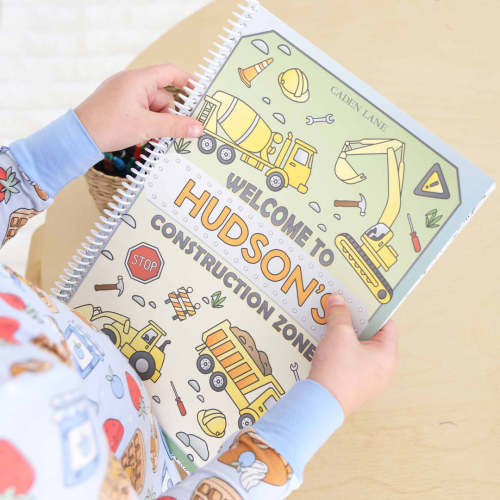 Personalized Coloring Book | Construction Zone