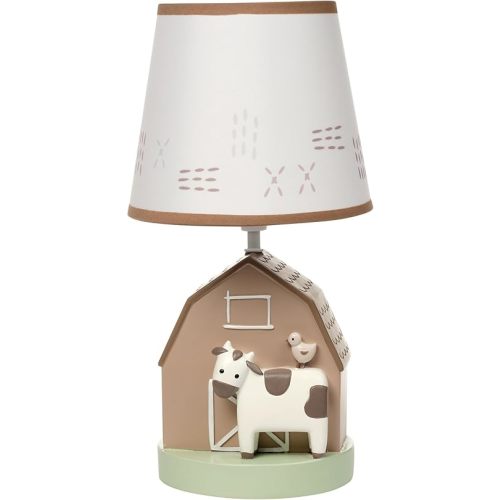 Bedtime Originals Farmyard Friends Decorative Tabletop Nursery Lamp with Shade