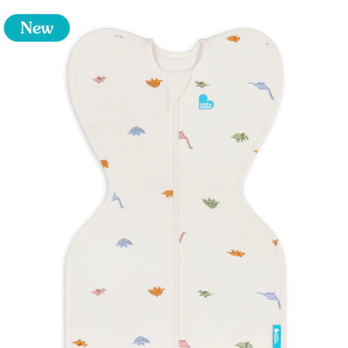 Swaddle Up™ 1.0 TOG Cotton Cream Dino Snore