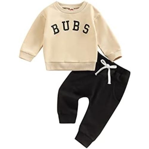 Fall Winter Baby Boy Clothes Bubs Sweatshirt Sweater Top Long Pants Sweatsuit Cute Little Boy Baby Outfits