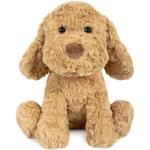 Goldendoodle Poodle Dog Microwavable & Weighted Stuffed Animals -1.5Lbs Unscented Heating Pad for Period Cramps Pain Relief and Anxiety, Cute Golden Doodle Puppy Plush Toy Gifts for Women Girls & Kids