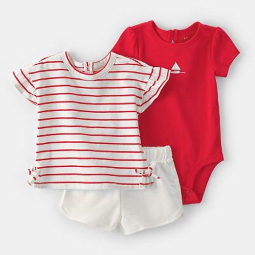 Baby Carter's Sailboat Short Sleeve Top, Bodysuit & Shorts Set