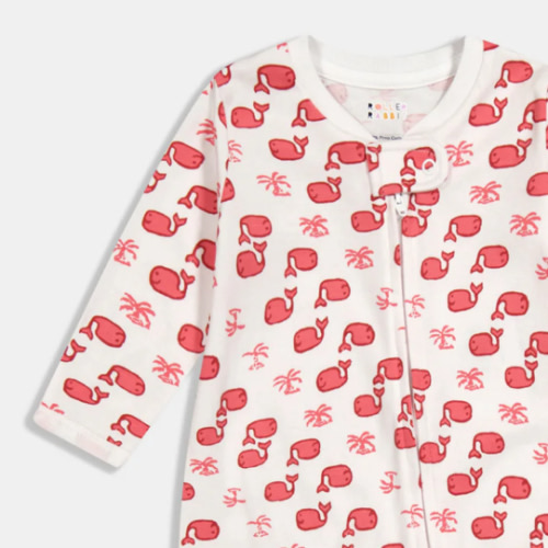 Roller Rabbit- Infant Moby Zipper Footie