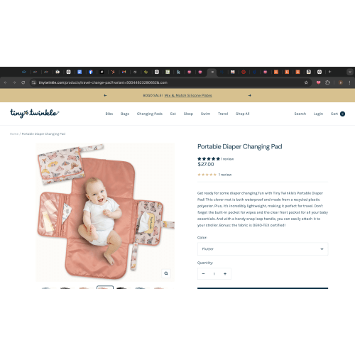 Portable Diaper Changing Pad