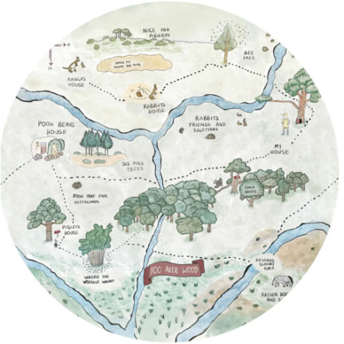 Hundred Acre Woods Bamboo Crib Sheet