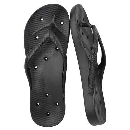 Shower Shoes for Men and Women Non-Slip Arch Support Slippers | Quick Dry Flip Flops With Drain Holes Sandals for House Gym Pool Beach Hotel Students College Dorm
