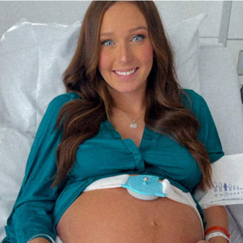 Lila Labor & Postpartum Gown in Deep Teal