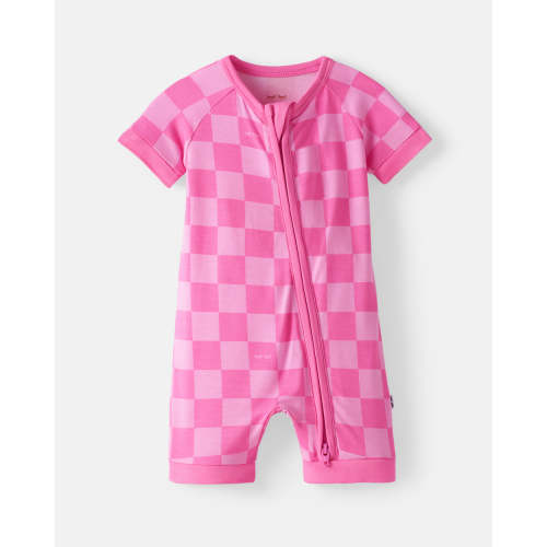Sweet Raspberry Checks Shorty Zippy