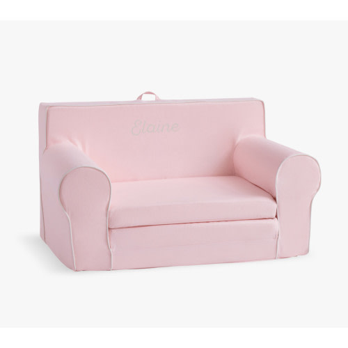 Anywhere Sofa Lounger, Pearl with White Piping