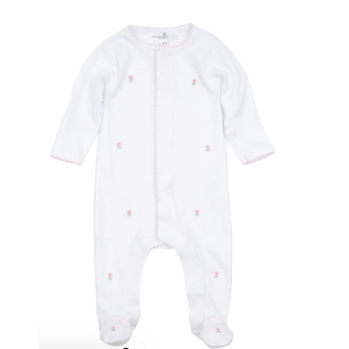 Juliette's Classics Pink Scattered Footie