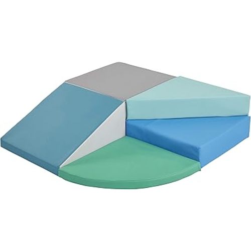 ECR4Kids SoftZone Tiny Twisting Climber, Beginner Playset, Contemporary, 5-Piece