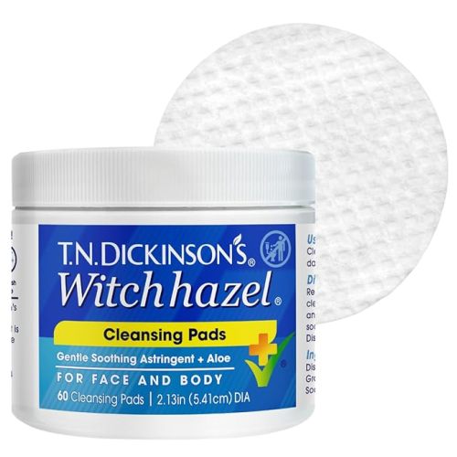 T.N. Dickinson's Witch Hazel Cleansing Pads, 60 Count