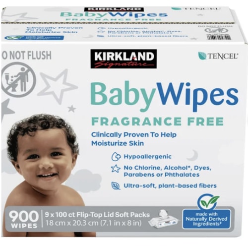 Kirkland Signature Baby Wipes Fragrance Free