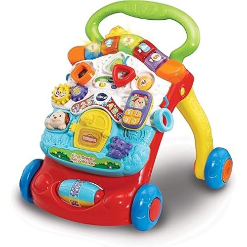 VTech First Steps Baby Walker- Interactive Educational Walking Walker - 505603 Multicolor