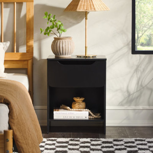 Ebern Designs Jaqualine 1-Drawer Nightstand with Storage Cubby & Reviews | Wayfair