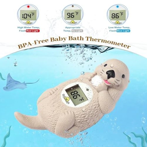 Baby Bath Thermometer for Infants Otter Baby Water Thermometer for Bathtub