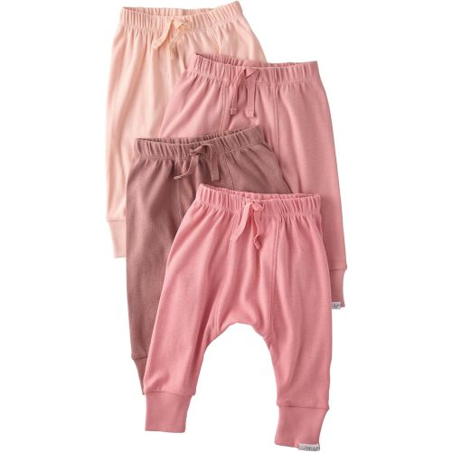 Unisex-Baby Jordan 4-Pack Jogger Pants 100% Organic Cotton Bottoms for Boys & Girls