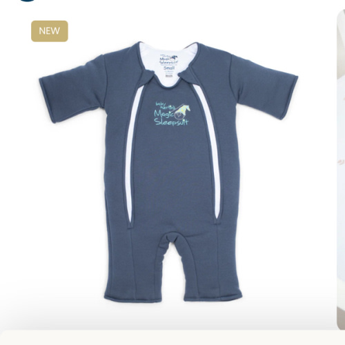 Navy Blue Baby Merlin’s Magic Sleepsuit – Premium 100% Cotton Baby Sleepwear