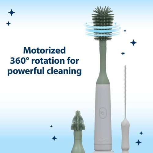 Dr. Brown's Electronic Baby Bottle Brush Cleaning Set - 3pk