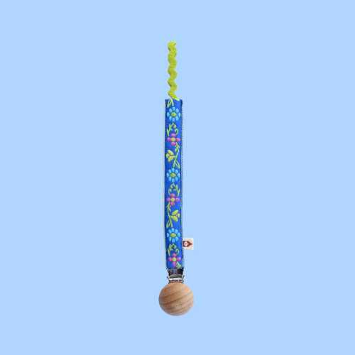 Pacifier chain made from traditional braids
