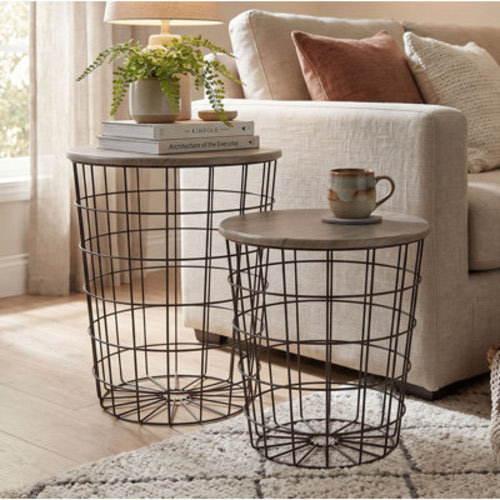 Wrought Studio™ Mcgowen 2-Piece End Tables with Storage & Reviews | Wayfair