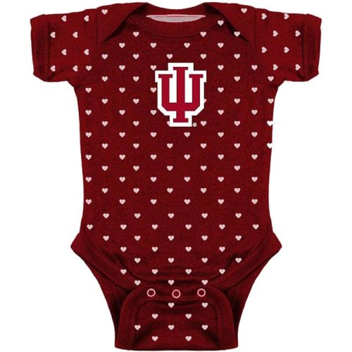 Two Feet Ahead Hearts Baby Bodysuit Creeper Baby Girl Clothes Newborn Infants Sizes 0-3M 6M 12M