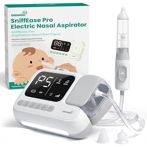 GROWNSY Baby Nasal Aspirator – Hospital Grade Electric Nose Sucker