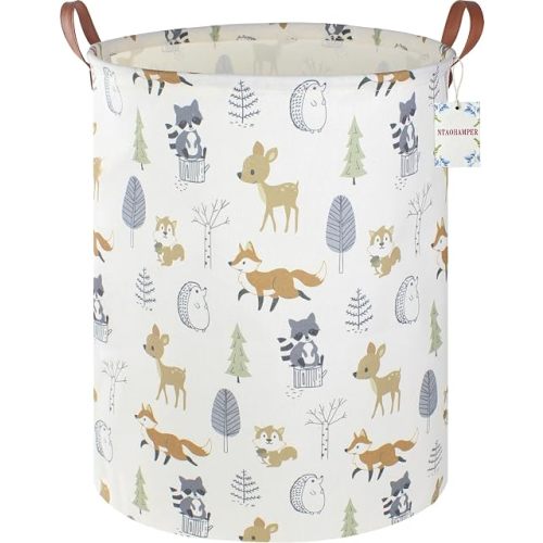 NTAOHAMPER Laundry Hamper, Laundry Basket, Waterproof Storage Bin for Bedroom, Clothes Organizer Basket, Books Box, Room Decor(Animal)