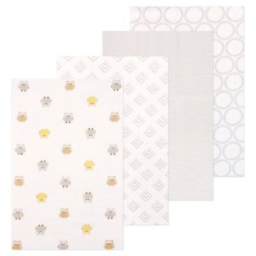 Little Treasure Luvable Friends Flannel Receiving Blankets 4pk