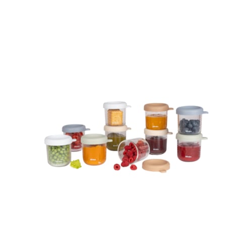 Glass Jars in Natural, Set of 10 | Over The Moon