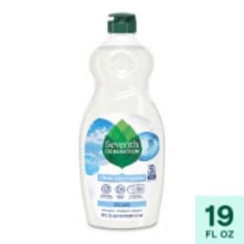 Seventh Generation Free & Clear Dish Liquid Soap, 19 fl oz
