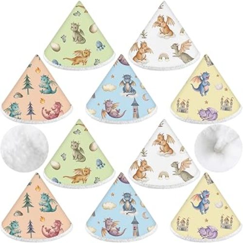 Timgle 10 Pcs Pee Shield for Baby Boy Newborn Peecover Reusable, Dragon