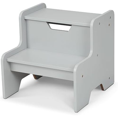 Melissa & Doug Kids Furniture Wooden Step Stool - Gray