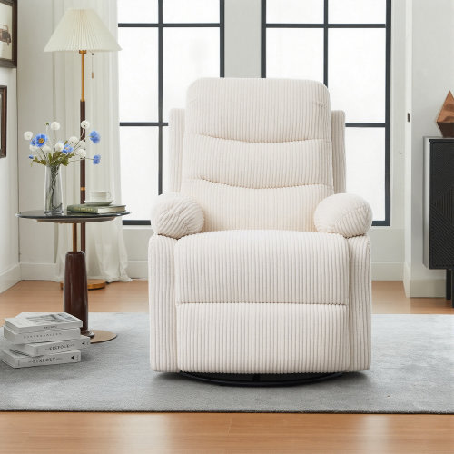 Latitude Run® Multiple Colors Corduroy 360° Swivel Glider Recliner Chair For Any Room & Reviews | Wayfair