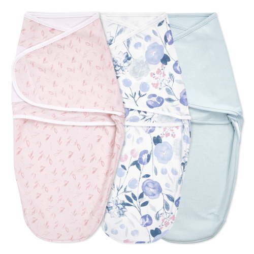 Free Shipping! aden + anais Swaddle Wraps, Adjustable, Flowers Bloom, 0-3M, 3pk