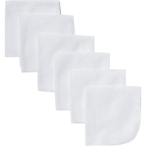 Gerber Washcloth, White, 6-Count