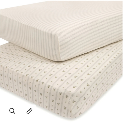 Linear Berry Crib Sheet Set | 100% plush jersey cotton knit – Ely's & Co.