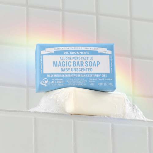 Unscented Pure-Castile Bar Soap with Organic Ingredients | Dr. Bronner's